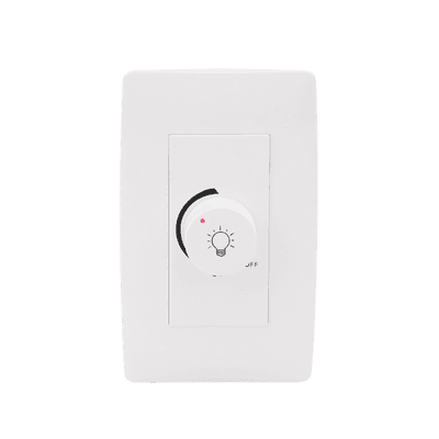 Dimmer Rotativo para Lámpara Incandescentes / 300 W 127 V CA / Color Blanco. imagen 2