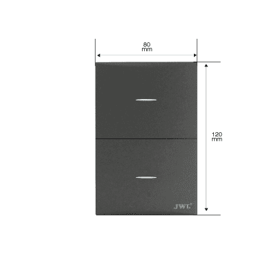 Placa con 2 Interruptores Sencillos  10 A 127 V  60 Hz. imagen 2