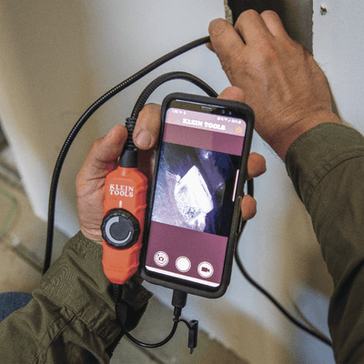 Cámara Boroscopio de Inspección con Conexión para Dispositivos Android®. Cuello de Cisne Blindado de 10' (3 m) y 6 Luces LED imagen 10
