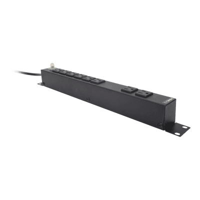 Multicontacto Horizontal (PDU) de 8 Contactos (NEMA 5-15R) Rack 19" 1UR. Voltaje Entrada/Salida: 120Vca/15A imagen 2