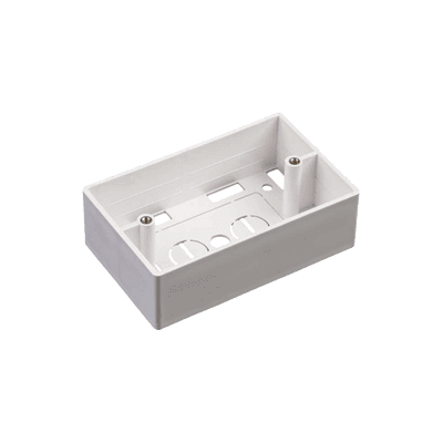 Caja de Pared Universal, Color blanco, Para montaje con Placas de Pared