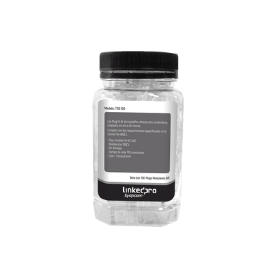 Bote con 100 Piezas de Plug Modular RJ45 Cat6 sin Blindaje, Chapado de Oro a 30 Micras para Durabilidad Extrema imagen 2