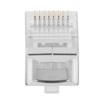 Bote con 100 Piezas de Plug Modular RJ45 Cat6 Blindado, Chapado de Oro a 30 Micras para Durabilidad Extrema SIN PIN de Tierra imagen 5