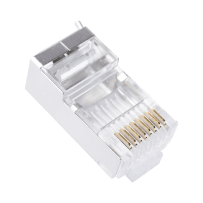Bote con 100 Piezas de Plug Modular RJ45 Cat6 Blindado con Pin de Tierra, Chapado de Oro a 30 Micras para Durabilidad Extrema imagen 5