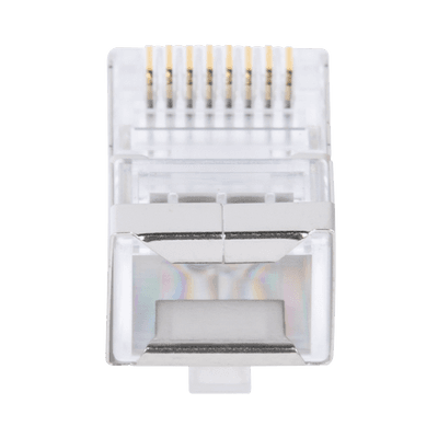 Bote con 100 Plugs Pass Through RJ45 Cat6 Blindado Chapado de Oro a 30 Micras para Durabilidad Extrema imagen 5