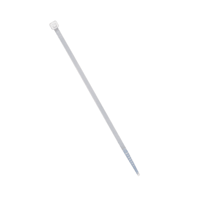 Cincho de plástico, Color Natural, 4.8 x 370 mm, Ideal para sujeción de cables (Bolsa con 100 piezas)