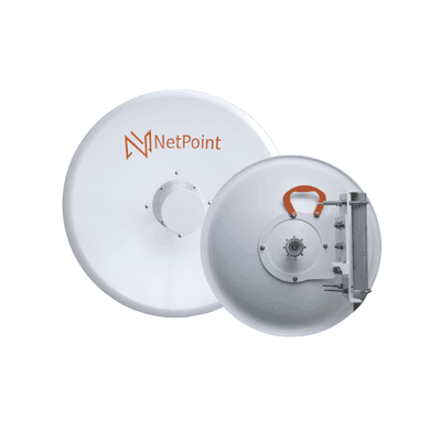 Antena Direccional Blindado para radio C5X, B5X, C6X, B6X/ 36 dBi / Diámetro  de la antena 120 cm / Frecuencia de 4.9-6.4 GHz/ Incluye montaje