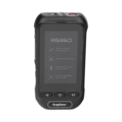 RugGear Radio PoC LTE, IP68 Resistente al Agua, Pantalla Táctil 3", Compatible con NXRadio y TASSTA imagen 4