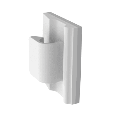 Clip de Nylon 6.6 con Adhesivo, Para Cables de Hasta 9.7 mm de Diámetro, Uso Interior, Color Natural, Paquete de 100pz imagen 2