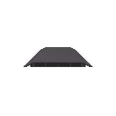 Canaleta de Piso de 4 Vías, Material PVC Rígido, 6 ft de largo, 176 mm de Ancho, Color Negro imagen 2