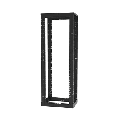 Rack de Cuatro Postes Estándar de 19", Rieles Roscados #12-24, Profundidad Ajustable de 23 a 42 in, 45 Unidades de Rack, Color Negro imagen 3