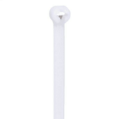 Cincho de Nylon 6.6 Dome-Top® Con Lengüeta de Bloqueo de Acero Inoxidable, 305 mm largo x 4.7mm ancho, Color Natural, Paquete de 100pz imagen 2