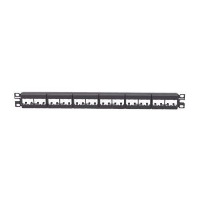 Panel de Parcheo Modular Mini-Com (Sin Conectores), Plano, Sin Blindaje, de 24 Puertos, 1UR imagen 2
