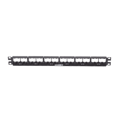 Panel de Parcheo Modular Mini-Com (Sin Conectores), Plano, Sin Blindaje, de 24 Puertos, 1UR imagen 3