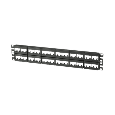 Panel de Parcheo Modular Mini-Com (Sin Conectores), Plano, Sin Blindaje, de 48 Puertos, 2 UR imagen 3