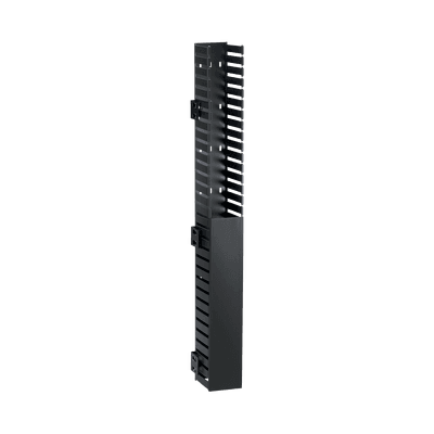 Organizador Vertical IN-Cabinet, Sencillo (Solo Frontal), Para Uso Con Gabinetes Panduit, Montaje Lateral en Riel de Rack, 40 UR, 1.95 in de Ancho, Color Negro