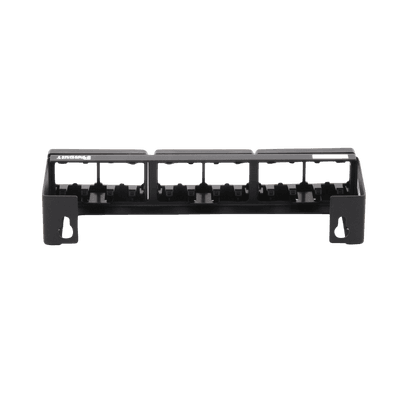 Panel de Parcheo Modular (Sin Conectores), de 12 Puertos Mini-Com, Instalación en Pared con Montaje Incluido, Color Negro imagen 3