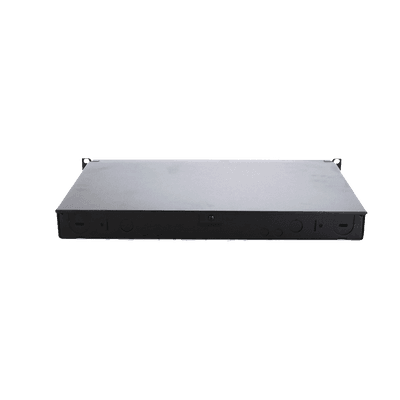 Panel de Distribución de Fibra Óptica, Acepta 4 Casetes QuickNet o Placas FAP/FMP con Panel CFAPPBL1 (No Incluido), Bandeja Fija, Hasta 96 Fibras, Color Negro, 1UR imagen 3