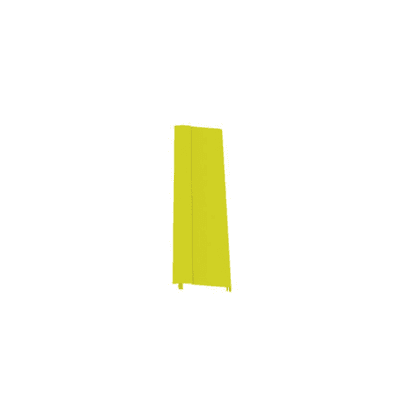 Tapa Con Bisagra a Presión Para Canaleta FiberRunner™ FR12X4YL6, de PVC Rígido, Color Amarillo, 1.8 m de Largo imagen 3