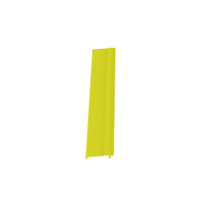 Tapa Con Bisagra a Presión Para Canaleta FiberRunner™ FR12X4YL6, de PVC Rígido, Color Amarillo, 1.8 m de Largo imagen 4