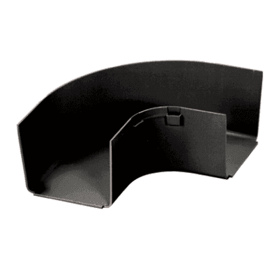 Ángulo Recto a 90º Horizontal, Para Canaletas FiberRunner™ 4X4, Color Negro
