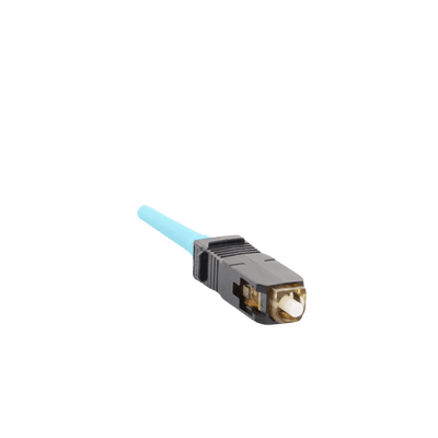 Conector de Fibra Óptica SC Simplex OptiCam, Multimodo 50/125 OM3/OM4, Pre-pulido, Color Aqua imagen 4