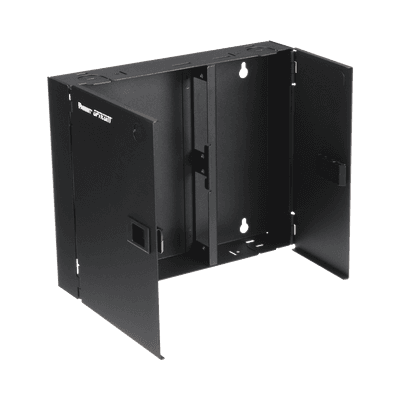 Caja de Conexión de Fibra Óptica, Para Montaje en Pared, Acepta 2 Placas FAP o FMP, Hasta 48 Fibras, Color Negro imagen 3