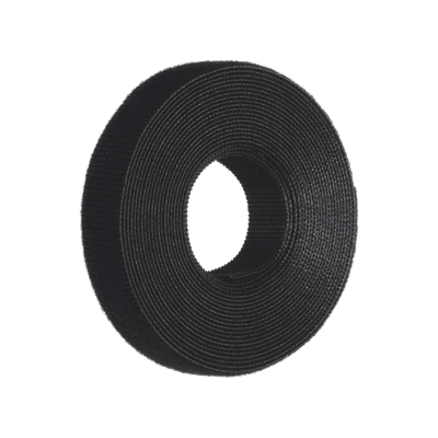 Rollo de Cinta de Contacto, de 15 Pies (4.5m) de Largo, 19.1 mm de Ancho, Color Negro imagen 2