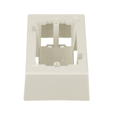 Caja de Pared Superficial, Uso Universal con Placas de Pared, Con Cinta Adhesiva, Color Blanco Mate imagen 3