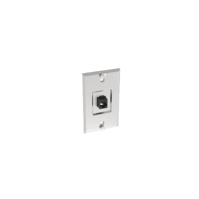 Placa de Pared Telefónica, Salida de 1 Puerto Keystone, Con Jack Cat5e Estilo TP, de Acero Inoxidable imagen 2