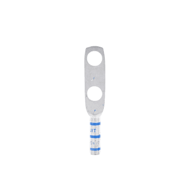 Zapata de compresión LCC6-38D-L para cal. 6 Awg, Doble barreno para tornillo prisionero de 3/8, Espaciado de orificio 25.4mm, 1 Pz imagen 6