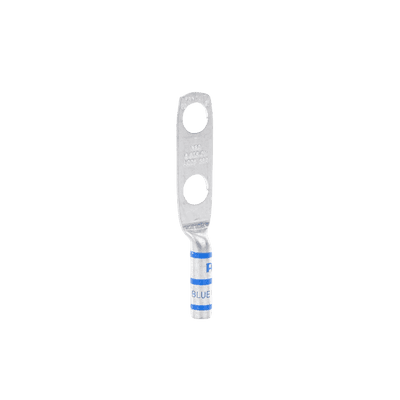 Zapata de compresión LCC6-38D-L para cal. 6 Awg, Doble barreno para tornillo prisionero de 3/8, Espaciado de orificio 25.4mm, 1 Pz imagen 7