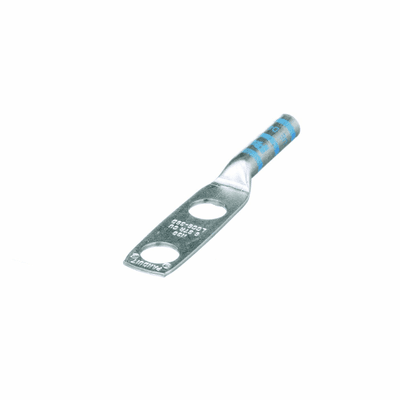 Zapata de compresión LCC6-38D-L para cal. 6 Awg, Doble barreno para tornillo prisionero de 3/8, Espaciado de orificio 25.4mm, 1 Pz imagen 2