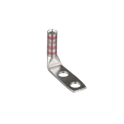 Zapata de compresión LCC8-14AF-L a 90° grados para cal. 8 Awg, Barreno para tornillo prisionero de 1/4, 1 Pz