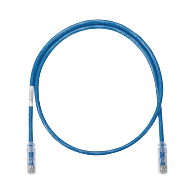 Cable de Parcheo UTP Categoría 6, con Plug Modular en Cada Extremo - 1 Metro (3.28 Pies) - Azul