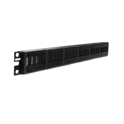 Panel de Parcheo Modular Keystone (Sin Conectores), de 24 Puertos, Espacio Para Identificación con Etiqueta Adhesiva, 1UR imagen 3