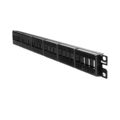 Panel de Parcheo Modular Keystone (Sin Conectores), de 24 Puertos, Espacio Para Identificación con Etiqueta Adhesiva, 1UR imagen 4