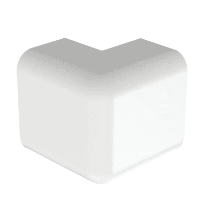 Esquinero exterior, para uso con canaleta LD10, material ABS, Color Blanco imagen 2