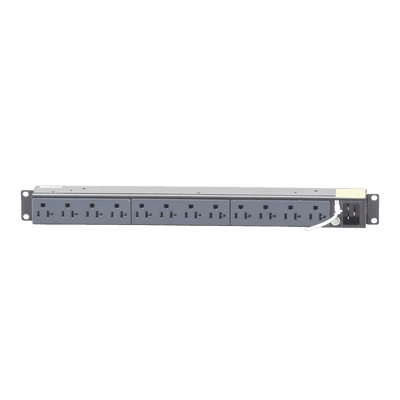 PDU Básico para Distribución de Energía, Enchufe de Entrada NEMA 5-15P, Con 12 Contactos NEMA 5-20R, Instalación Horizontal de 19in, 1UR, 15 Amp, 120 Vca imagen 2