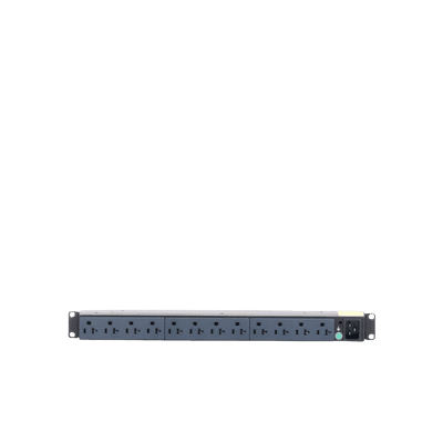 PDU Básico para Distribución de Energía, Enchufe de Entrada NEMA 5-20P, Con 12 Contactos NEMA 5-20R, Instalación Horizontal de 19in, 1UR, 20 Amp, 120 Vca imagen 4