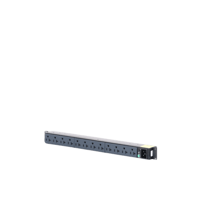 PDU Básico para Distribución de Energía, Enchufe de Entrada NEMA 5-20P, Con 12 Contactos NEMA 5-20R, Instalación Horizontal de 19in, 1UR, 20 Amp, 120 Vca imagen 6