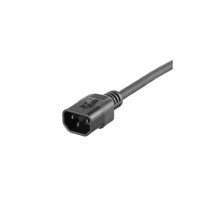 Cable de Alimentación Eléctrica Con Bloqueo Doble de Seguridad, de IEC C14 a IEC C13, 4 ft. de Largo, Color Negro, Paquete de 10 Piezas imagen 2