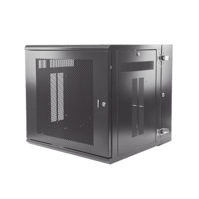 Gabinete PanZone de Montaje en Pared, de 19in, Puerta Ventilada, 12 UR, 635mm de Profundidad, Color Negro imagen 3
