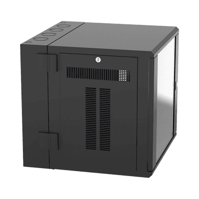 Gabinete PanZone de Montaje en Pared, de 19in, Puerta con Ventana de Seguridad, 12 UR, 635mm de Profundidad, Color Negro imagen 2