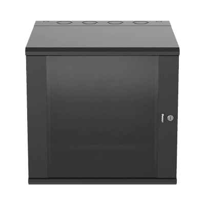 Gabinete PanZone de Montaje en Pared, de 19in, Puerta con Ventana de Seguridad, 12 UR, 635mm de Profundidad, Color Negro imagen 3