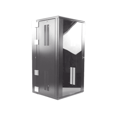 Gabinete PanZone de Montaje en Pared, de 19in, Puerta con Ventana de Seguridad, 26 UR, 635mm de Profundidad, Color Negro imagen 4