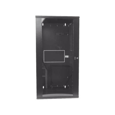 Gabinete PanZone de Montaje en Pared, de 19in, Puerta con Ventana de Seguridad, 26 UR, 635mm de Profundidad, Color Negro imagen 5