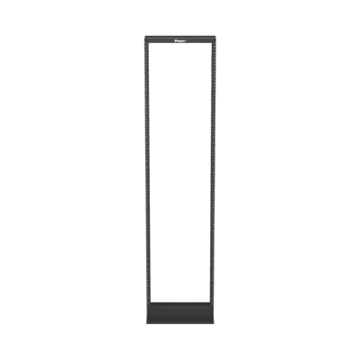 Rack de Dos Postes Estándar de 19 in, Rieles Numerados y Roscados #12-24, Fabricado en Aluminio, 45 Unidades de Rack, Color Negro imagen 2