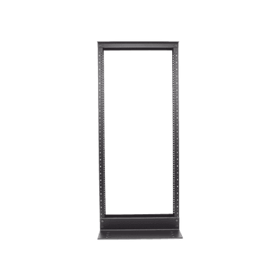 Rack de Dos Postes Estándar de 19 in, Rieles Numerados y Roscados #12-24, Fabricado en Aluminio, 24 Unidades de Rack, Color Negro imagen 6