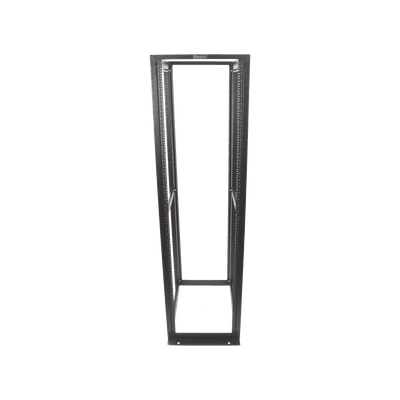 Rack de Cuatro Postes Estándar de 19", Rieles Numerados y Roscados #12-24, Profundidad Máxima de 30 in, 45 Unidades de Rack, Color Negro imagen 2